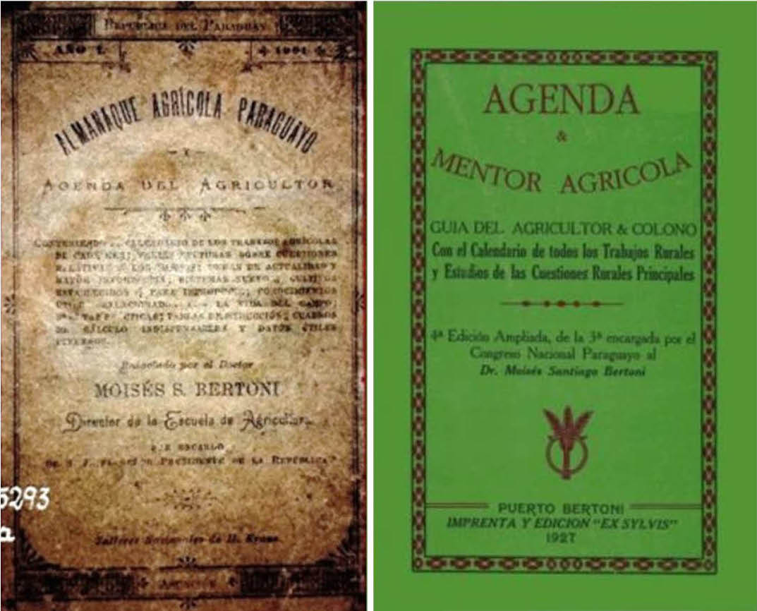 Tapas de Almanaque Agrícola y Mentor Agrícola, 1903 y 1927. Cortesía