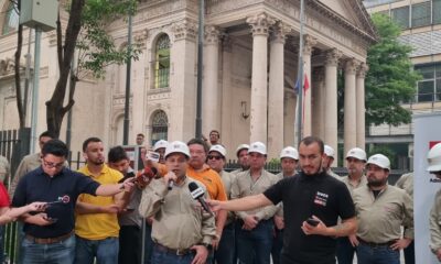 Inició el retiro de cableado de la calle Palma. Foto: Gentileza.