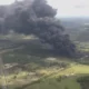 Explosión en planta industrial de San Jacinto, Texas. Foto: BBC.