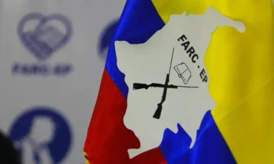 Bandera de la FARC. Foto referencial.