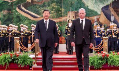 El presidente cubano, Miguel Diaz-Canel, se reunió con Xi Jinping en Pekín hace un año. Foto: DW.