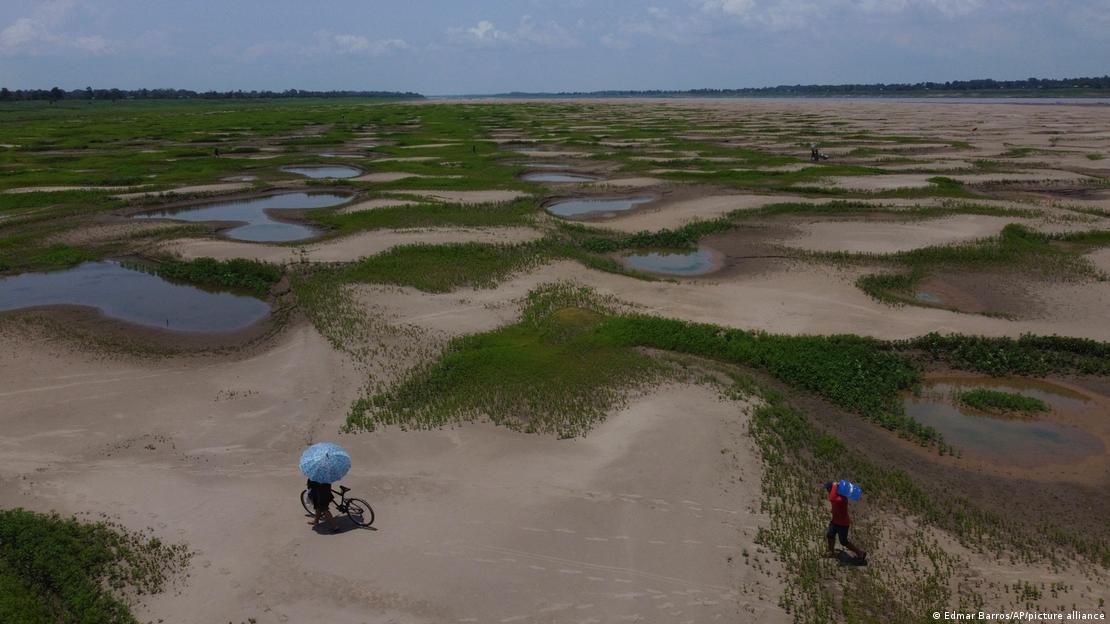 La sequía afecta a la región de la Amazonía. Aquí, una imagen en Careiro da Varzea, Brasil. Foto: DW.