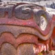 Antigua estatua azteca de piedra con cabeza de serpiente en el Templo Mayor Ciudad de México. Foto referencial. DW.