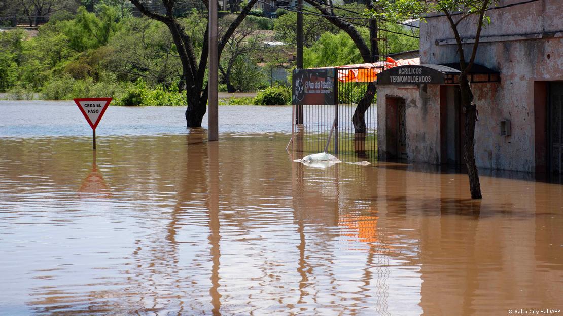 Inundación en Uruguay. Foto: DW.