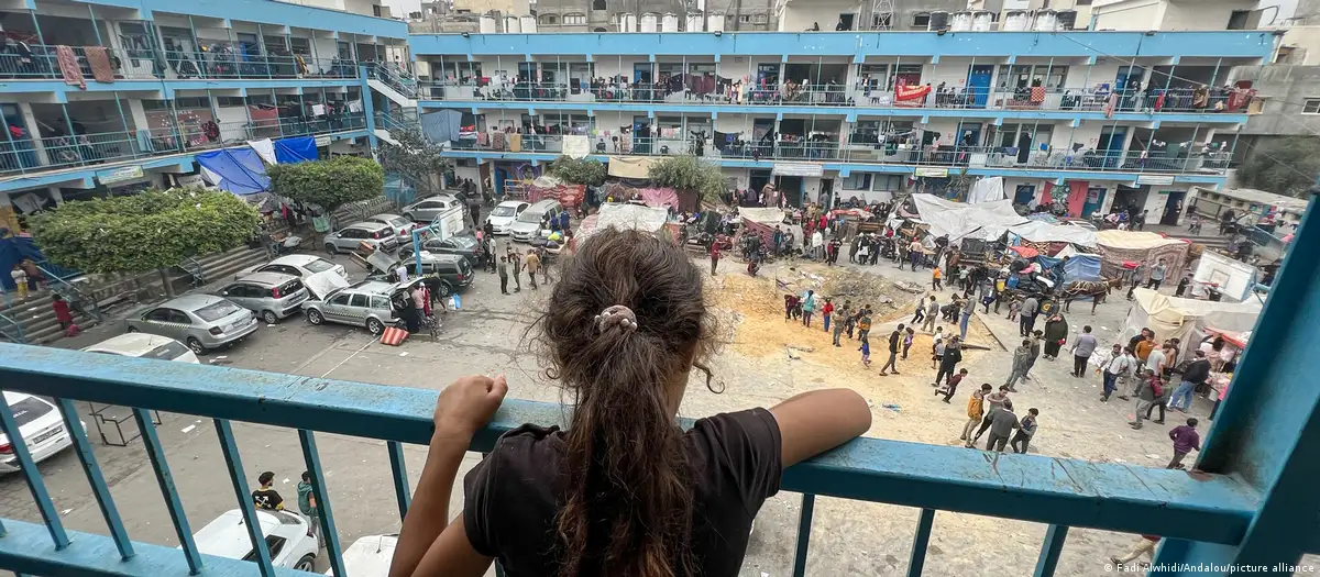 Refugiados en Gaza. Foto:DW.