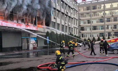 El fuego arrasó el segundo piso del edificio de cinco plantas situado en el distrito de Lishi de la ciudad de Lüliang. Foto: DW.