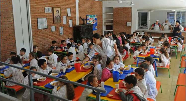 Cantina de una escuela uruguaya. Foto: Infobae.