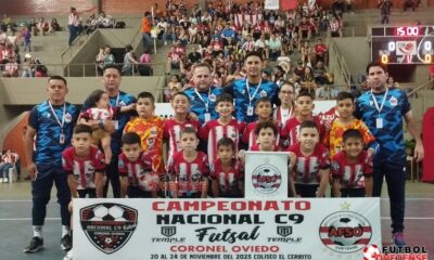 Plantel C9 de Coronel Oviedo. Foto: Fútbol Ovetense.