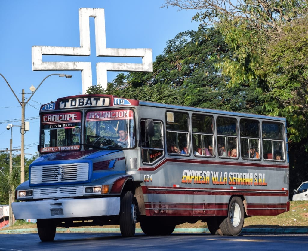 Dinatran liberará horarios de buses durante las festividades de Caacupé. Foto: Archivo.