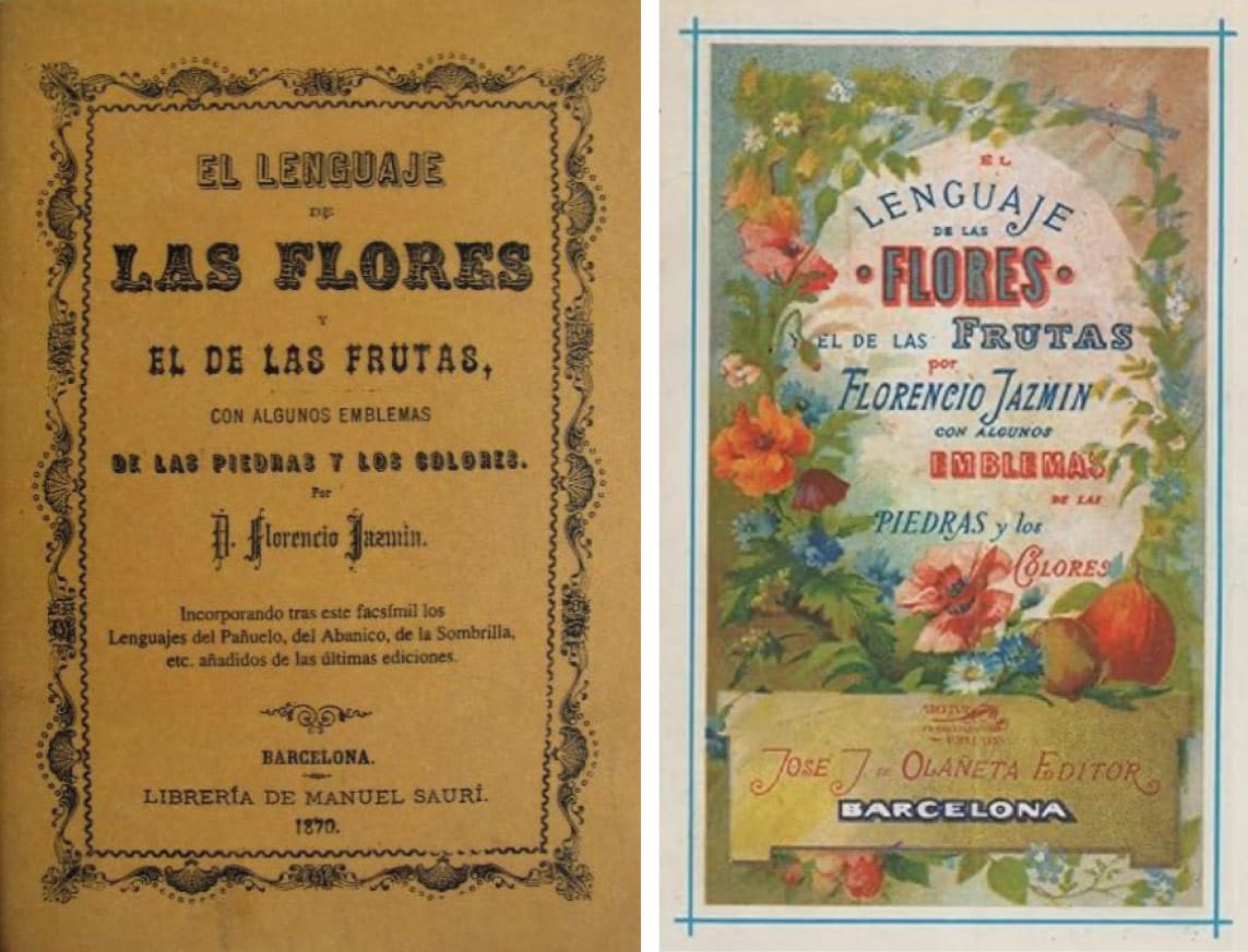 El libro de las flores, publicado en Barcelona. Ediciones de 1870 y 1878