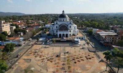 Así quedó la Basílica de Caacupé. Foto: Roberto Pérez.