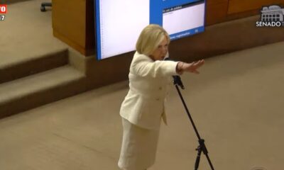 Alicia Pucheta jurando ante el Senado. Foto: Captura.