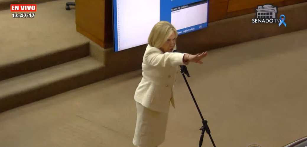 Alicia Pucheta jurando ante el Senado. Foto: Captura.