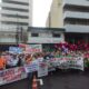 Manifestación de jubilados frente a IPS. Foto: Radio Cáritas.