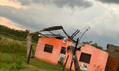 Casas destruidas y familias en albergues. Foto: Gentileza.