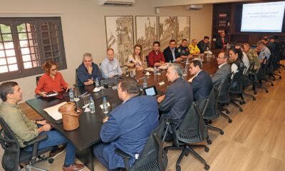 Reunión que lideró Peña con sus principales colaboradores. Foto: Gentileza.