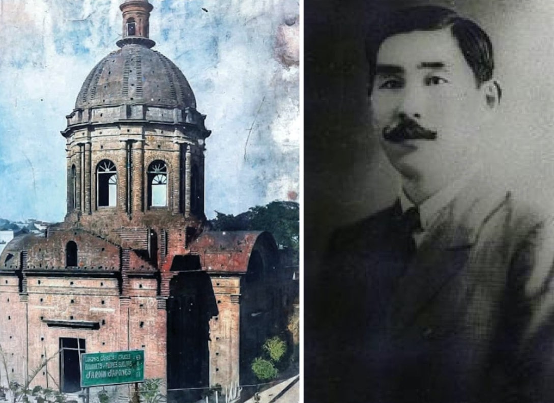 Shotaro Fukuoka y el “Jardín Japonés” que fundó en 1917, instalado en 1926 en el predio del Oratorio de la Virgen de la Asunción. Cortesía