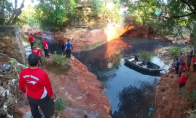 Continúa búsqueda de militar desaparecido en Lambaré. Foto: Armada Paraguaya.