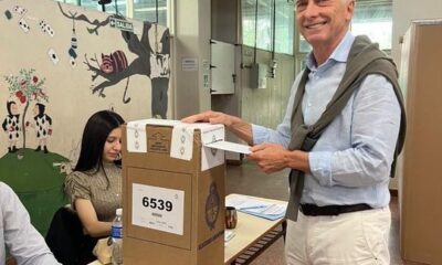 Mauricio Macri votando. Foto: La Nación.ar