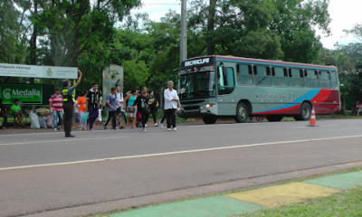 Patrulla Caminera en Operativo Caacupé. Foto: Radio 1000