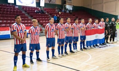 Selección paraguaya absoluta de fútbol de salón. Foto: Carlos Ayahid.