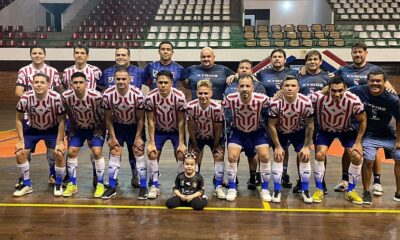 Plantel 2023 de la selección paraguaya de fútbol de salón. Foto: Gentileza.