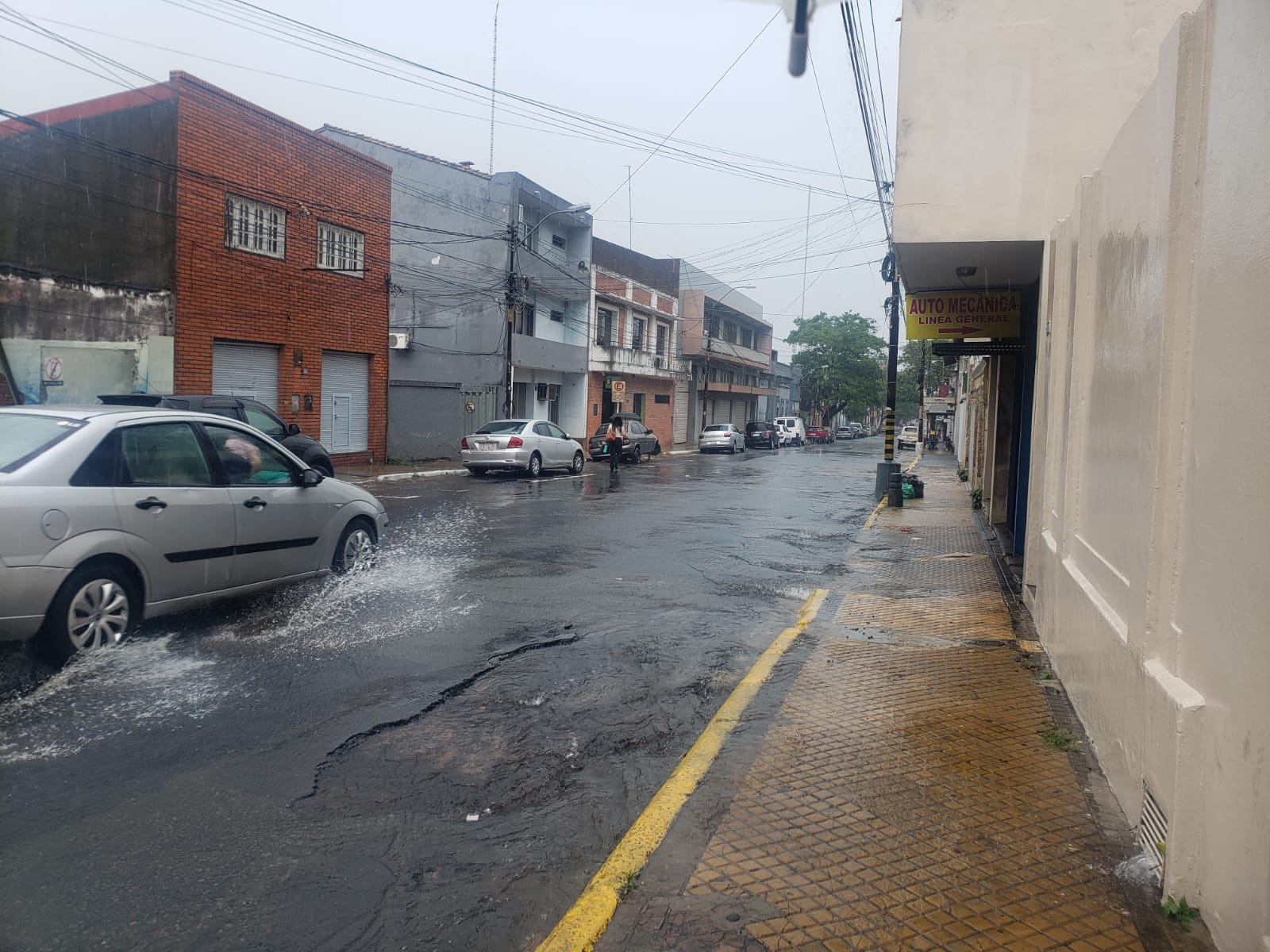 Lluvias en Asunción. Foto: Silvia Sosa.