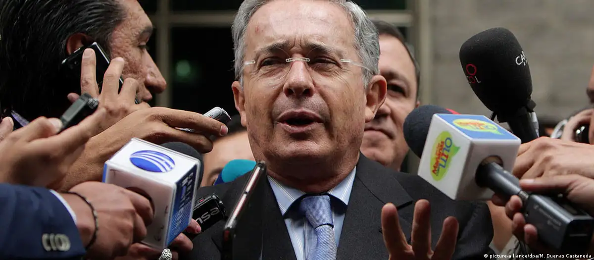 Álvaro Uribe, expresidente de Colombia. Foto: DW.