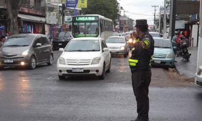 Desvíos en el tránsito zona de San Lorenzo. Foto: Patrulla Caminera.