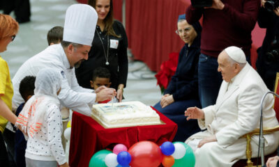 El Papa Francisco en su cumpleaños.