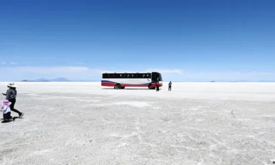 Salar de Uyuni en los andes de Bolivia, territorios ricos en litio. Foto: DW.