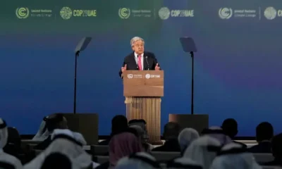 En su discurso de apertura de la COP28, António Guterres ha pedido a los líderes mundiales a tomar medidas urgentes contra la crisis climática. Foto: DW.