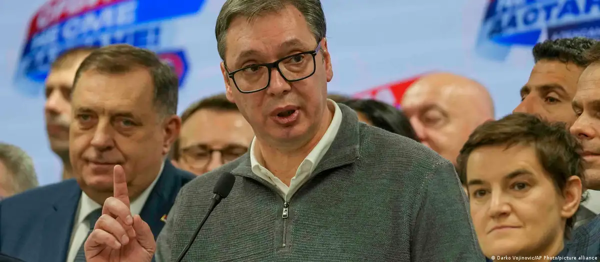 Las elecciones parlamentarias y locales se consideraron una prueba para el Presidente Aleksandar Vucic. Foto: DW.