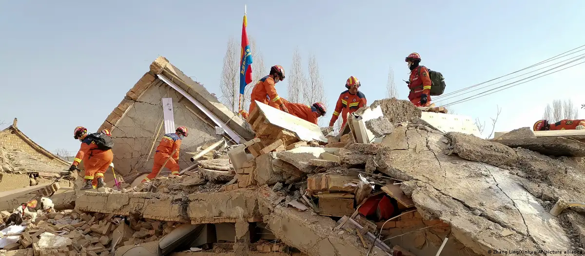 Sismo en China. Foto: DW.