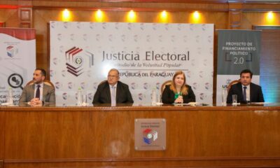 Autoridades de la Justicia Electoral y la Seprelad. Foto: Gentileza.