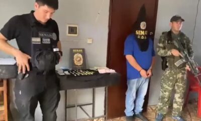 Desmantelaron lomitería en Caacupé por venta de cocaína. Foto: Captura.