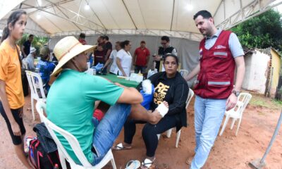 Atención a peregrinos. Foto: Ministerio de Salud.