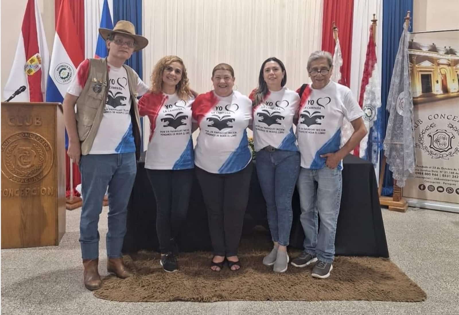 Organizadores de la Gala de la Literatura Paraguaya. Cortesía