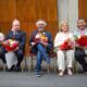 Maestros del Arte 2023: Elizabeth Arzamendia, Gustavo Laterza, Rolando Chaparro, Esperanza Gill y Mario Toñánez. Cortesía CCR Cabildo