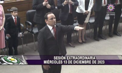 Sebastián Remesowski asumió como nuevo diputado titular. Foto: Captura de pantalla.