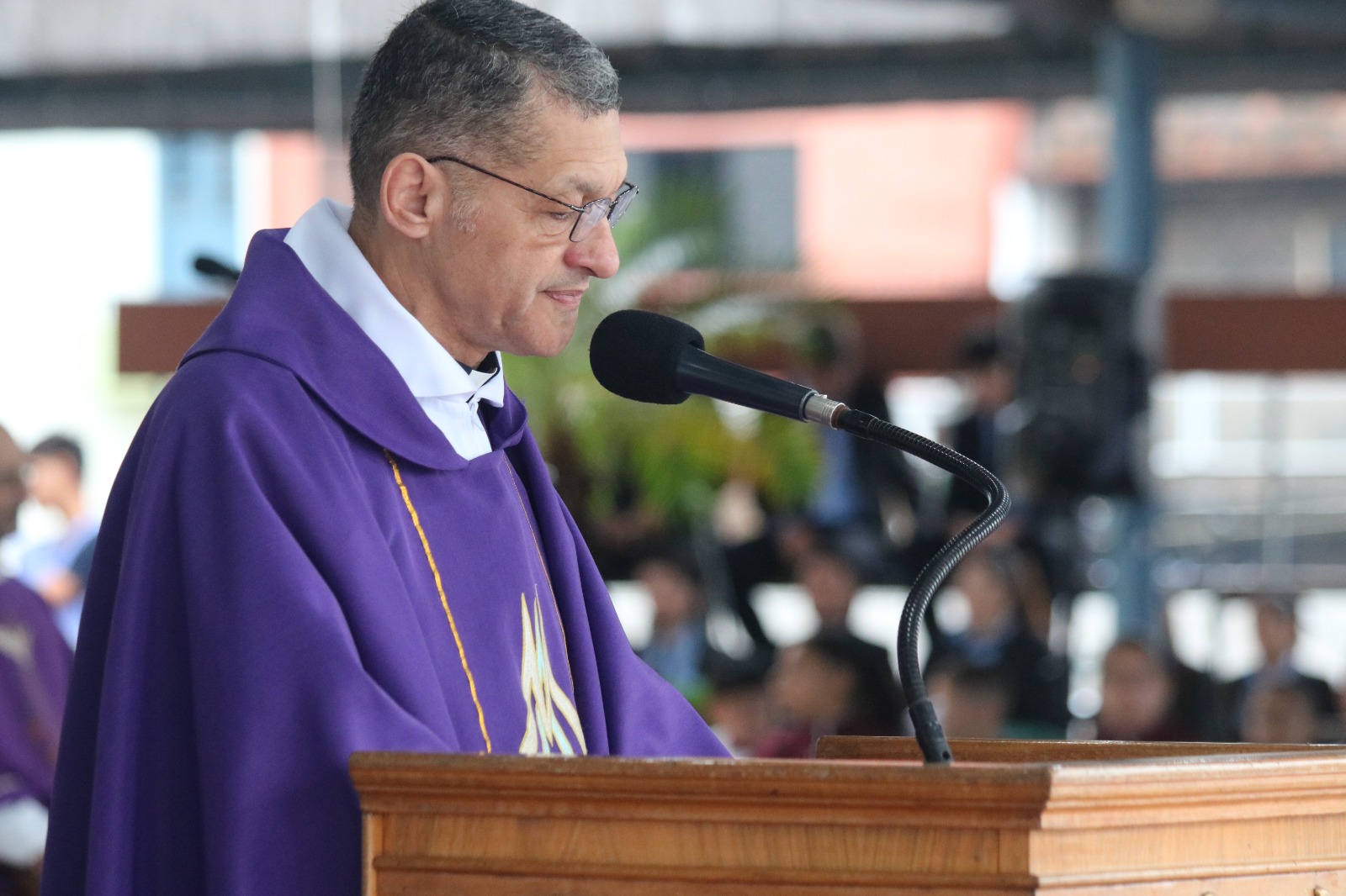 Pbro. Dr. Cesar Nery Villagra , Delegado del Administrador Apostólico de las FF.AA de la Nación y la Policía Nacional. Foto: Gentileza.