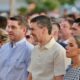 El presidente de la República, Santiago Peña, y el vicepresidente Pedro Alliana, asistieron a la misa central de Caacupé. Foto: Presidencia.