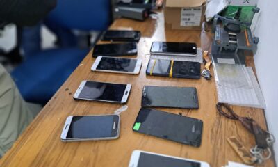 Allanamientos por presunta venta de celulares presumiblemente ilegales. Foto: Ministerio Público.