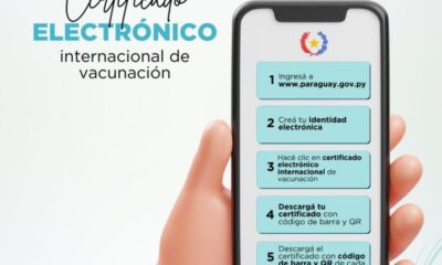 Certificado de vacunación internacional.