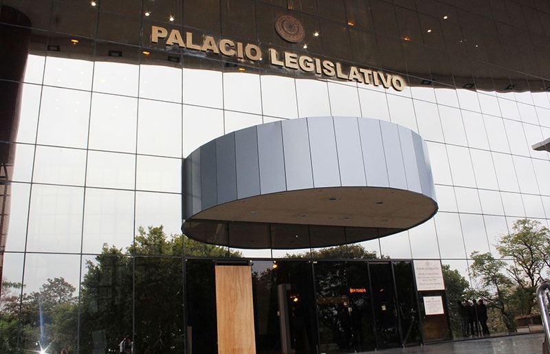 Fachada del Poder Legislativo. Foto: Gentileza.