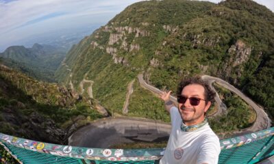 Alfredo Guachire en la Serra do Rio do Rastro, Santa Catarina. Foto: Alfredo Guachiré