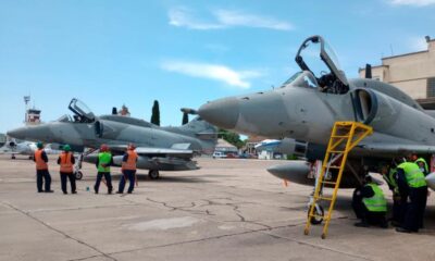 Aviones A4-AR brindarán seguridad en el espacio aéreo. Foto: Télam.