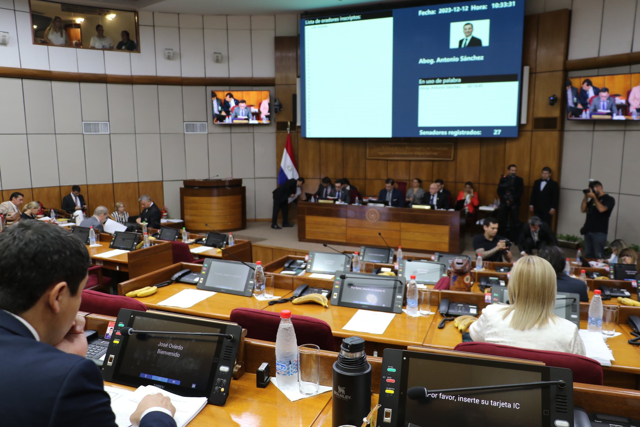 Sesión extraordinaria del Senado. Foto: Gentileza.