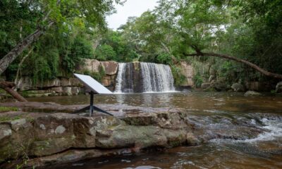 Las conexiones de internet podrá llegar a los lugares más alejados del país. Salto Minas de Yvyky'i. Foto: Gentileza.