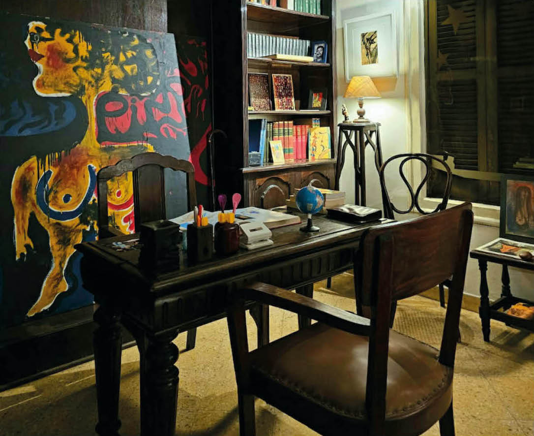 Interior de la Casa de las Artes Visuales "William Riquelme". Cortesía